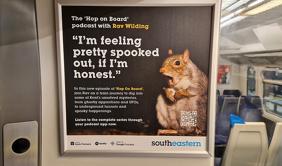 Train operator Southeastern,  UK promotes train routes