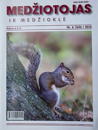 Front cover for a magazine "Medžiotojas"