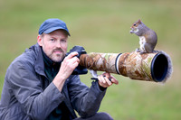 Cheeky Grey Squirrel on Camera